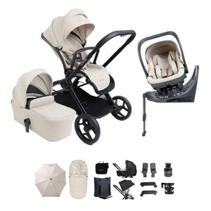 iCandy Core2 Complete 360 Car Seat Travel System Bundle - Sandstone