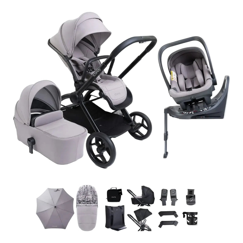 iCandy Core2 Complete 360 Car Seat Travel System Bundle - Storm Grey