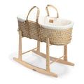 Clair De Lune Organic Palm Moses Basket - Natural Cream