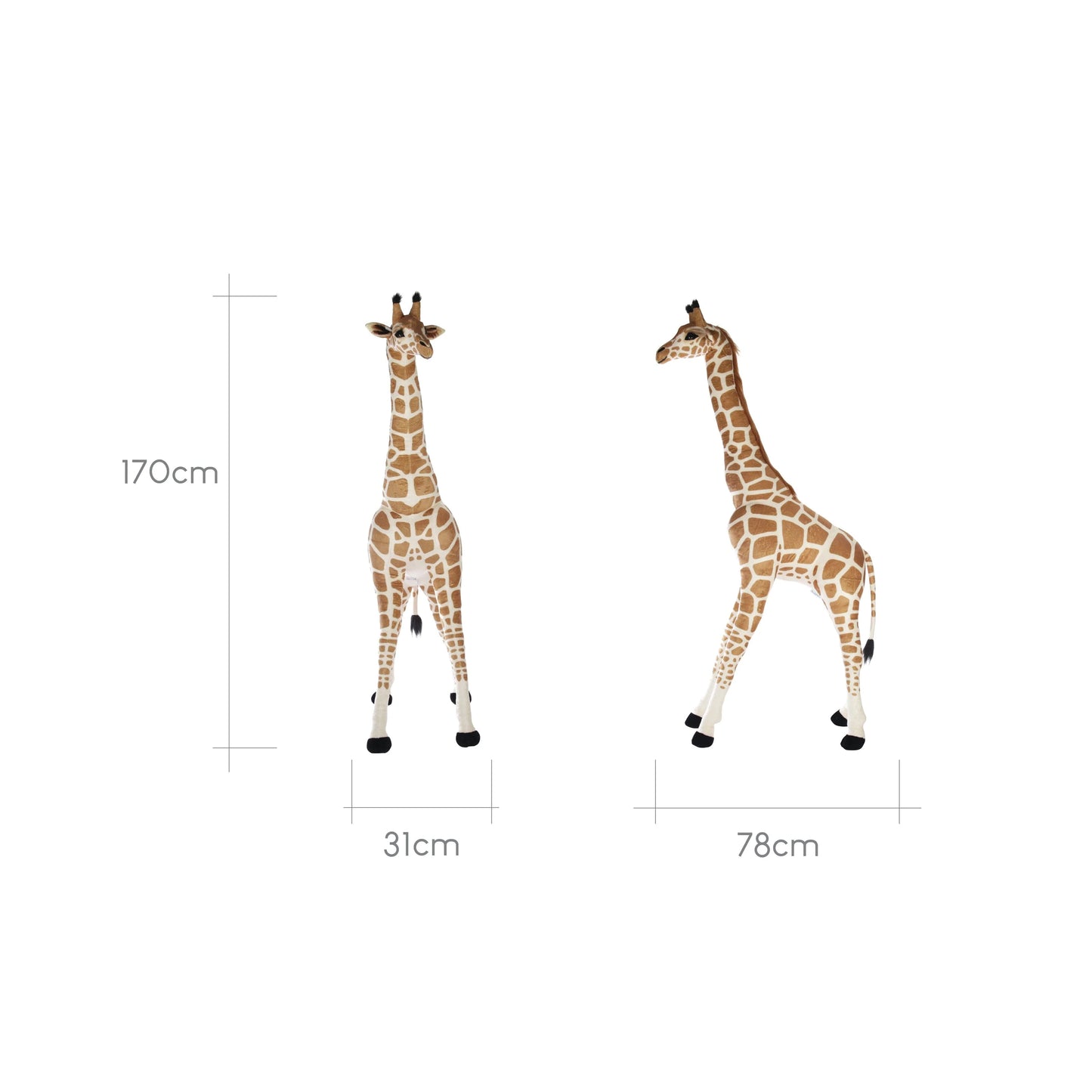 CuddleCo Tall Standing Giraffe Stuffed Animal