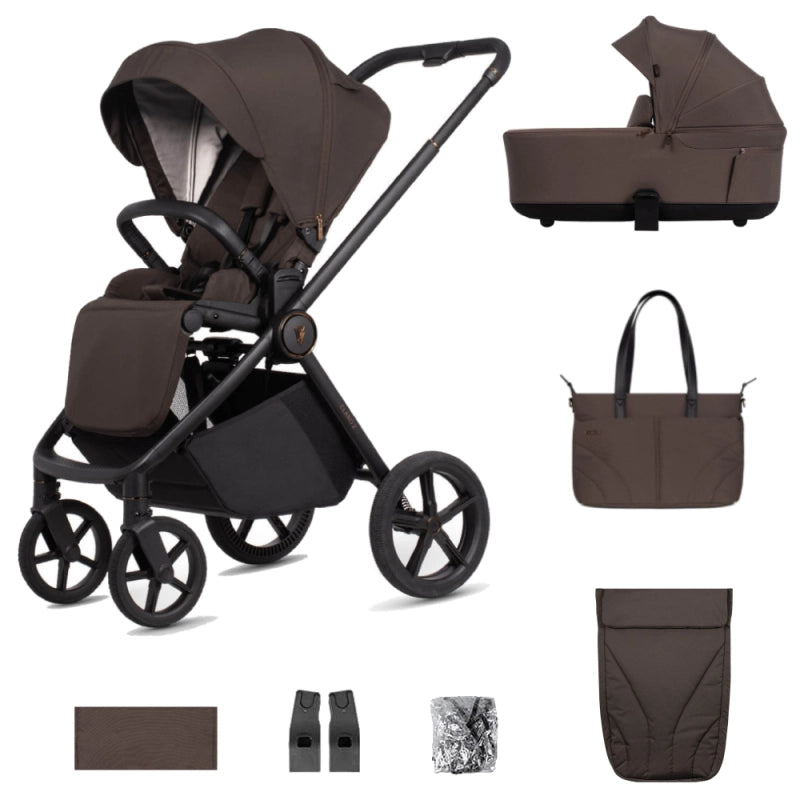 Venicci Claro2 8 Piece Pram, Pushchair + Accessories - Chocolate