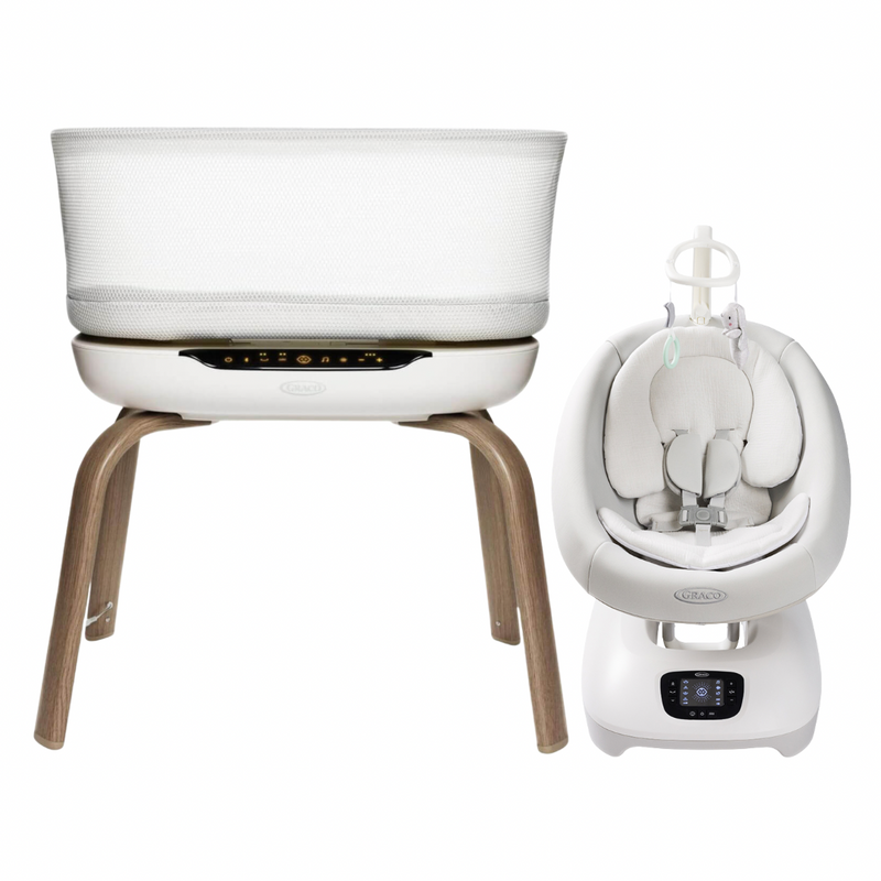 Graco Eluma Nest Bedside Crib & Eluma Swing Bundle