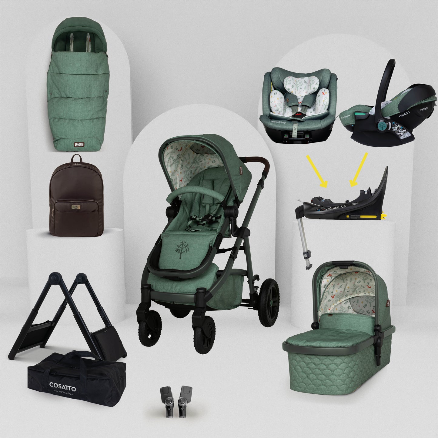 Cosatto Wow 3 Summer Value Bundle - Meadow