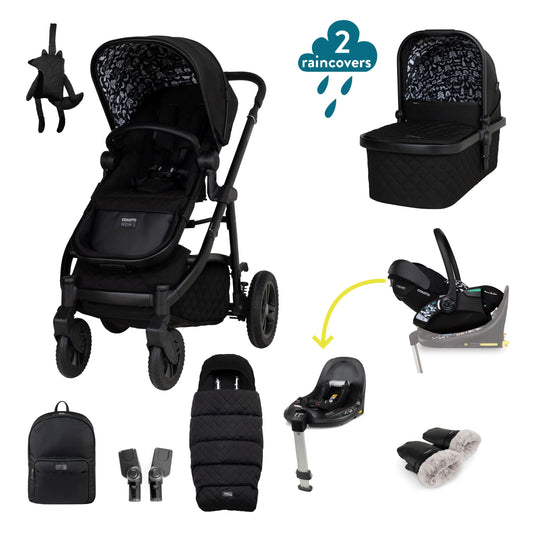 Cosatto Wow 3 Rotate & Recline Cozy Bundle - Silhouette