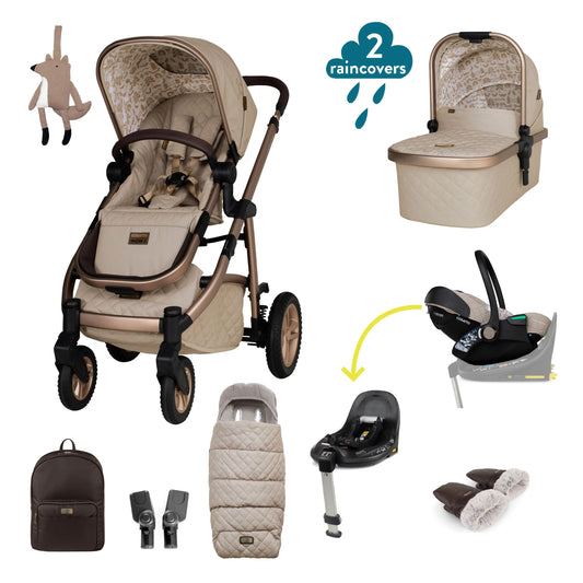 Cosatto Wow 3 Rotate & Recline Cozy Bundle - Whisper