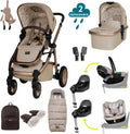 Cosatto Wow 3 Family All Stage Duo Base All Seasons Bundle - Whisper