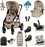 Cosatto Wow 3 Family All Stage Duo Base All Seasons Bundle - Whisper