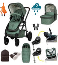 Cosatto Wow 3 All Stage Family Rotate & Recline 2 Base Bundle - Meadow