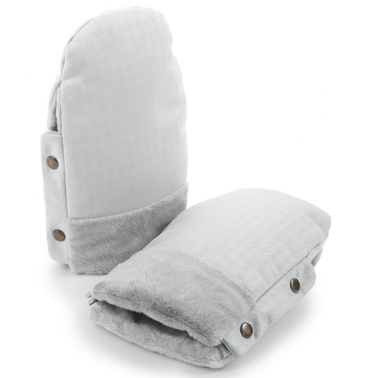 egg3 Handmuffs - Houndstooth Silver