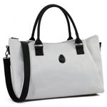 egg3 Overnight Bag - Houndstooth Silver