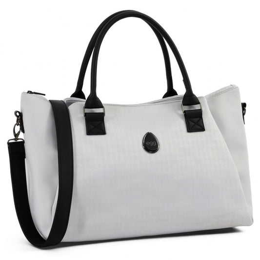 egg3 Overnight Bag - Houndstooth Silver