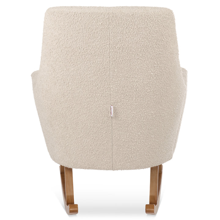 Tutti Bambini Jonah Luxe Rocking Chair & Foot Stool - Boucle Mushroom