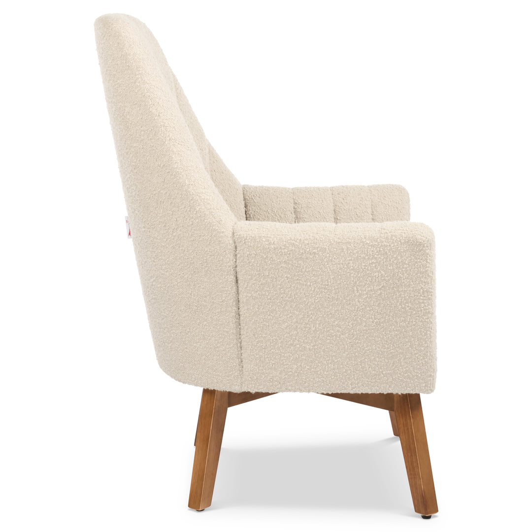 Tutti Bambini Jonah Luxe Rocking Chair & Foot Stool - Boucle Mushroom