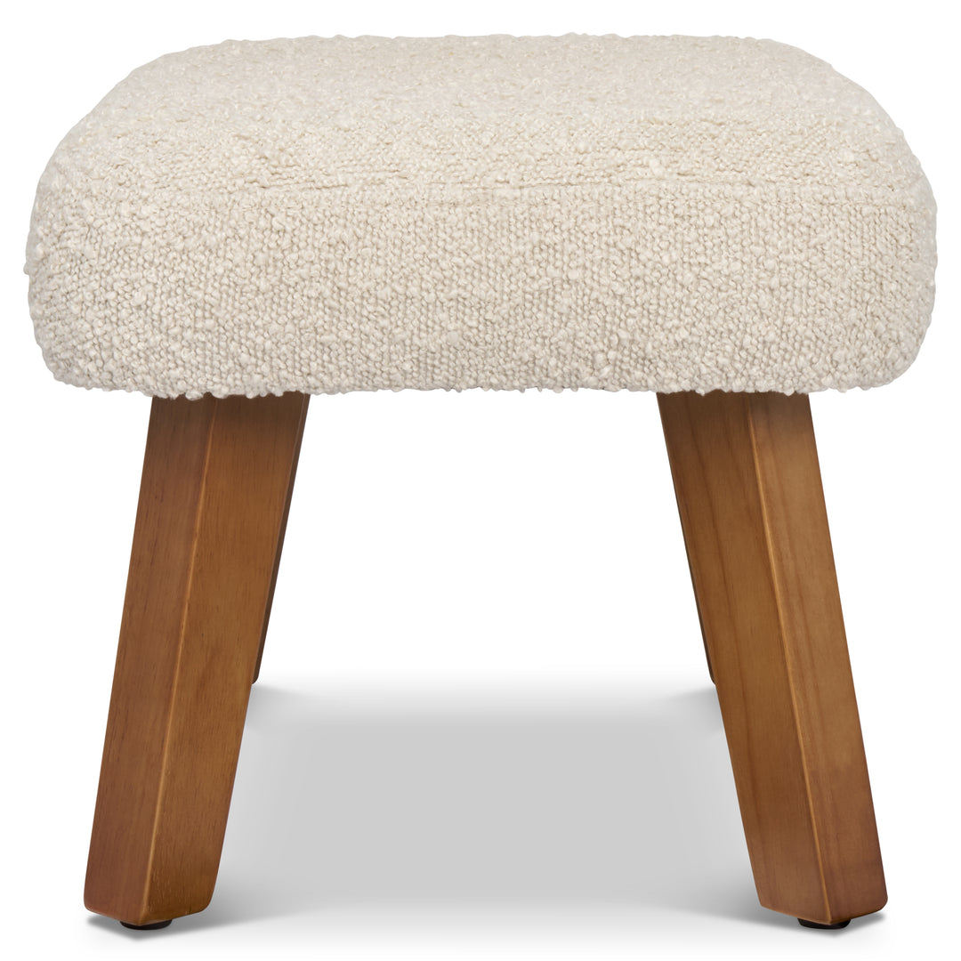 Tutti Bambini Jonah Luxe Rocking Chair & Foot Stool - Boucle Mushroom