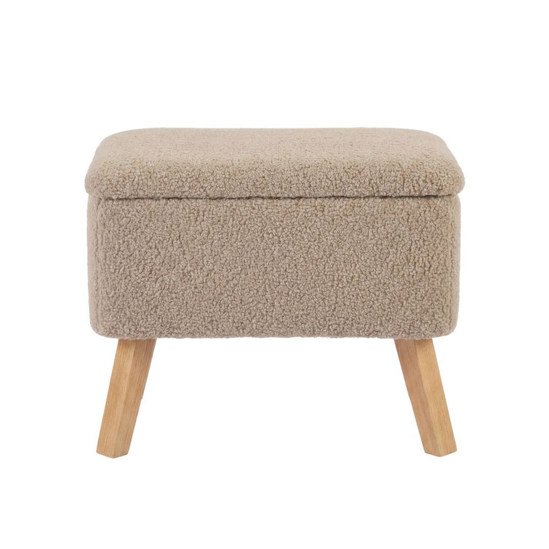 Bebe & Beyond Soother Nursing Chair + Stool – Boucle Collection Biscuit
