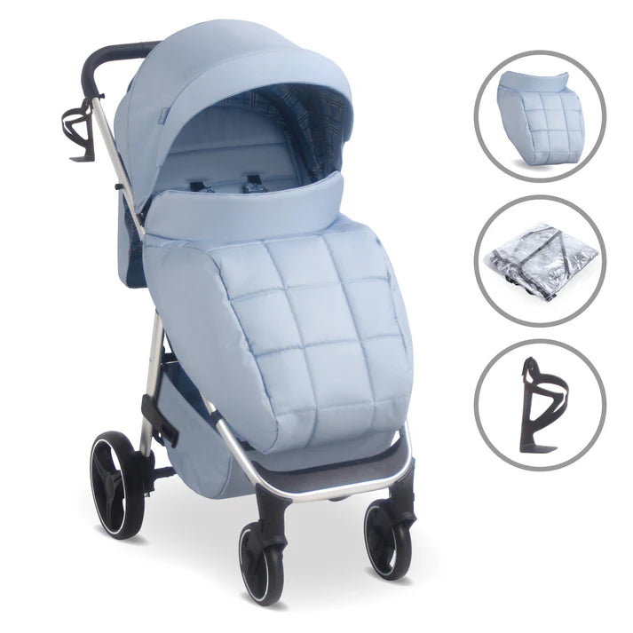 My Babiie MB160 Plus Pushchair - Blue Plaid