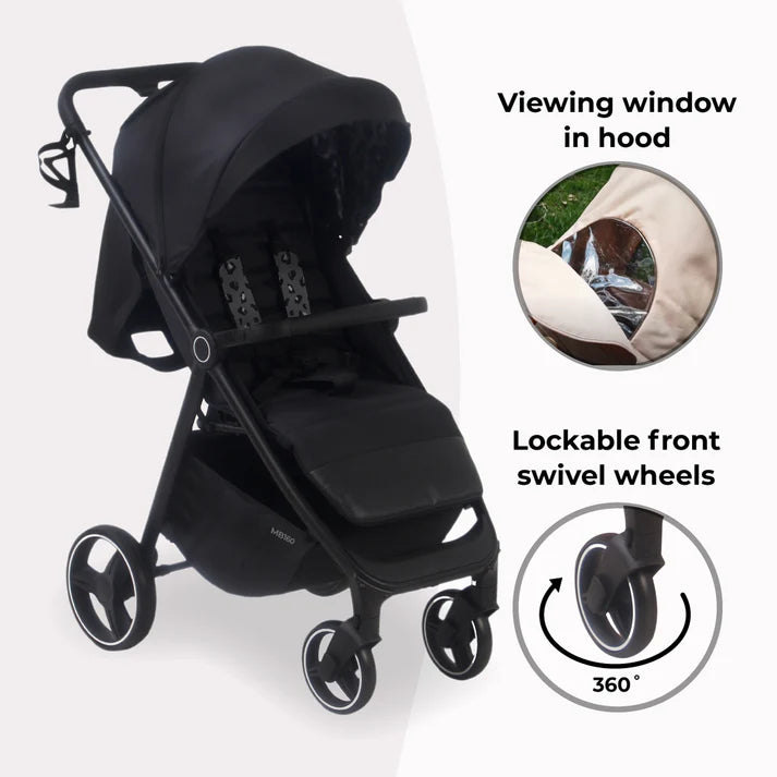 My Babiie MB160 Plus Pushchair - Black Leopard