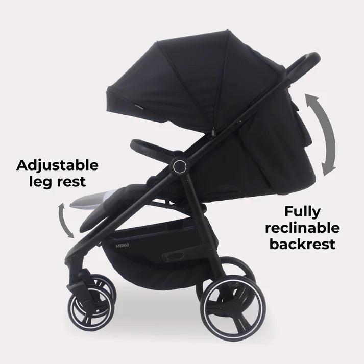 My Babiie MB160 Plus Pushchair - Black Leopard