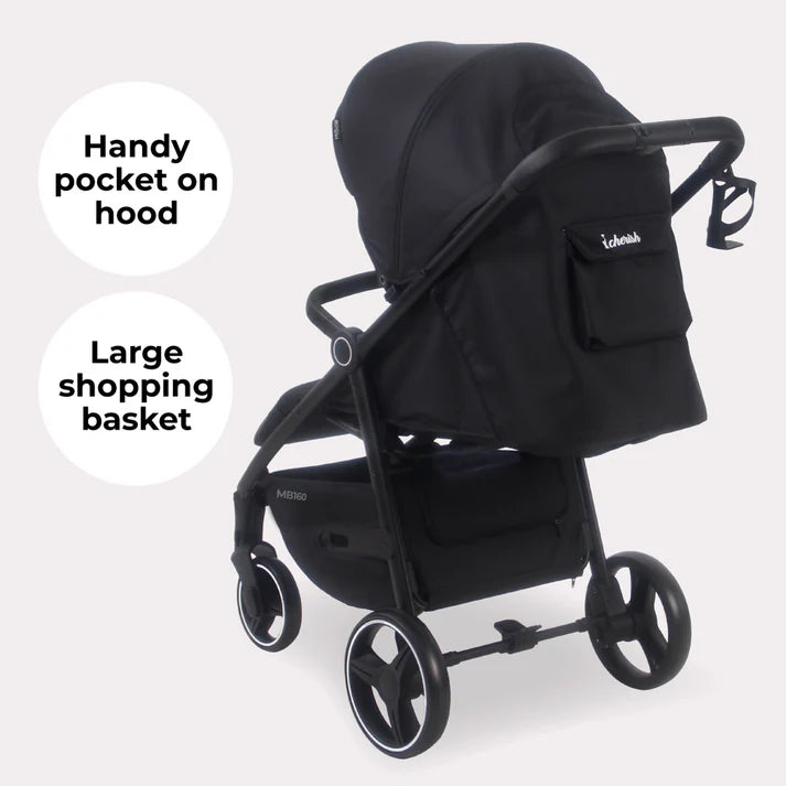 My Babiie MB160 Plus Pushchair - Black Leopard