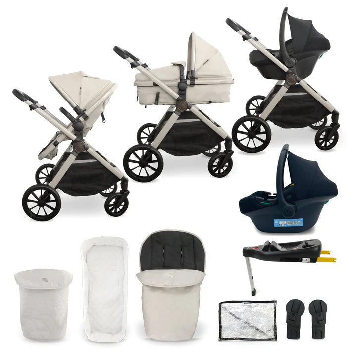 My Babiie MB220 3in1 + Base Travel System - Ivory