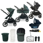My Babiie MB220 3in1 + Base Travel System - Forest Green