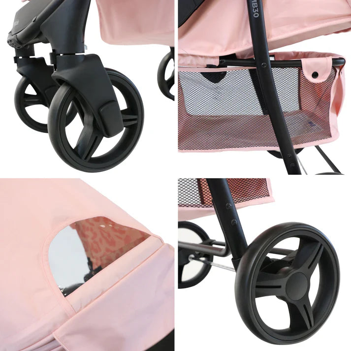 My Babiie MB30 Plus Pushchair - Pink Leopard