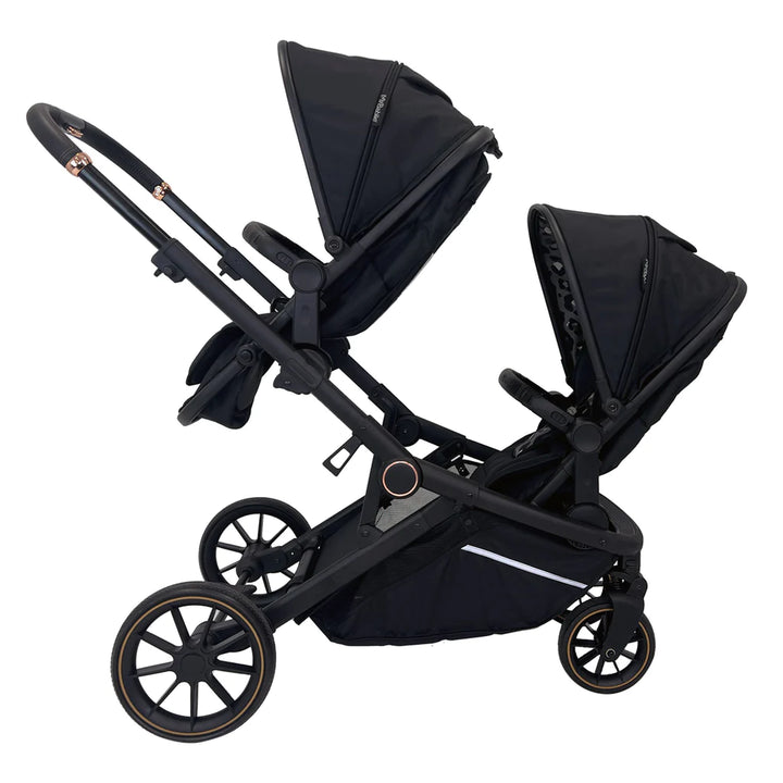 My Babiie MB33 Dani Dyer Black Leopard Tandem Pushchair