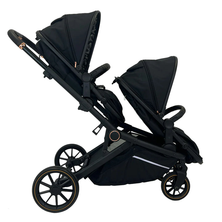 My Babiie MB33 Dani Dyer Black Leopard Tandem Pushchair