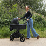 My Babiie MB450i 3in1 Travel System with Rotating Car Seat + Base - Black
