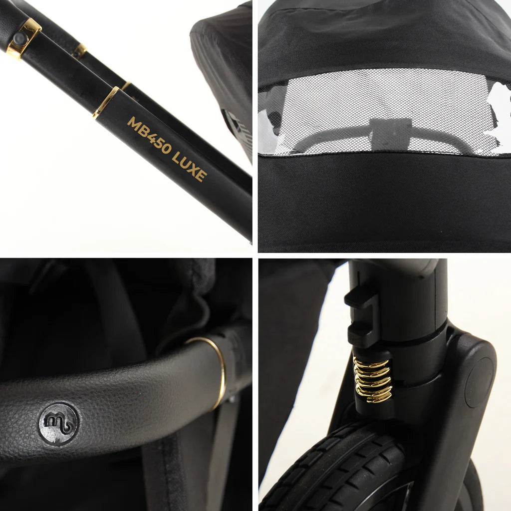 My Babiie MB450 Luxe Travel System - Black