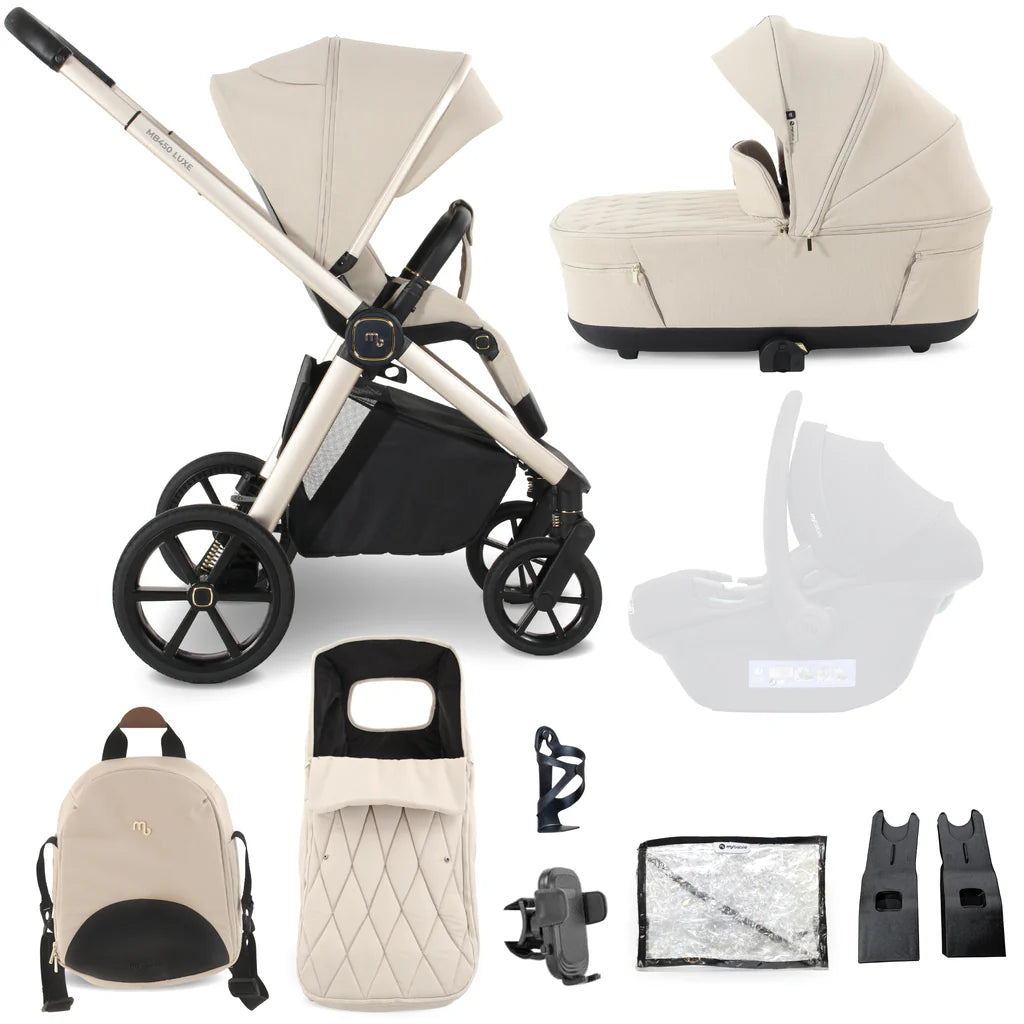 My Babiie MB450 Luxe Travel System - Feather