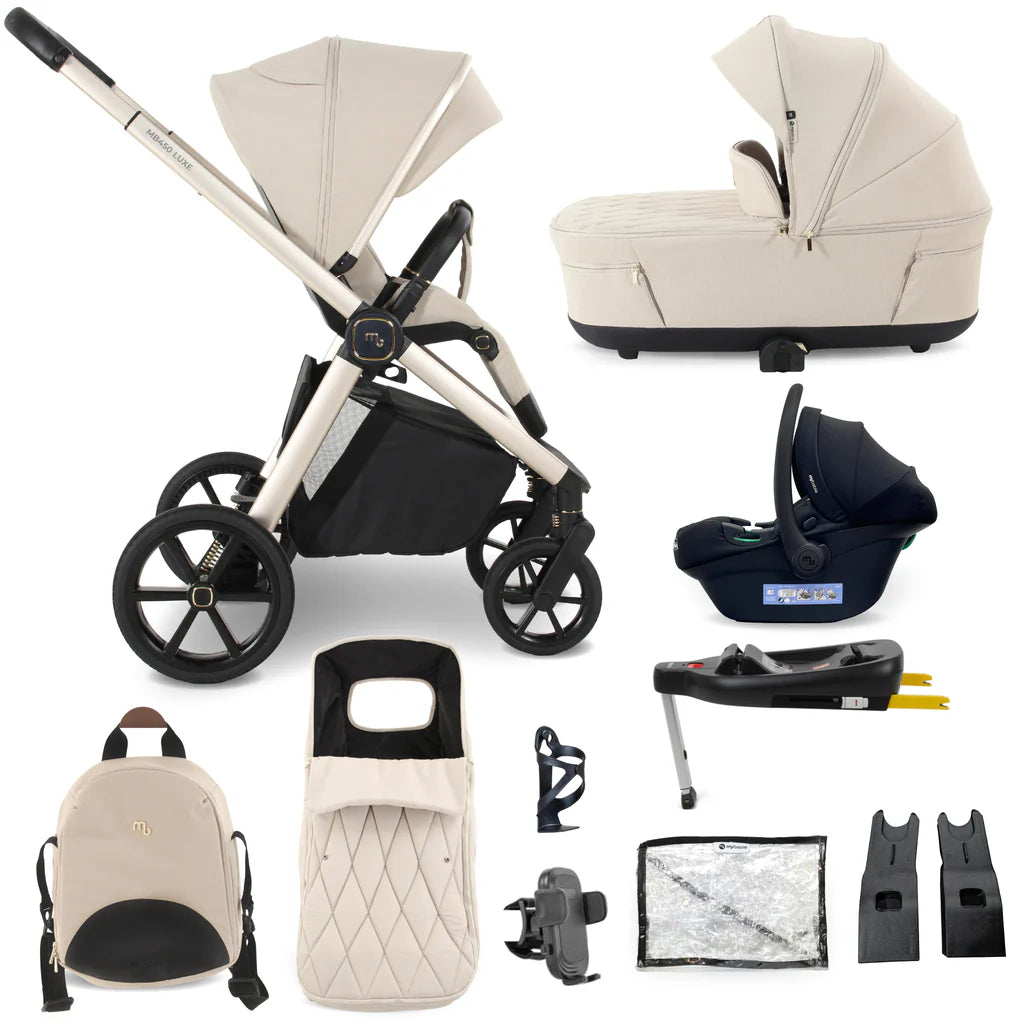My Babiie MB450 Luxe Travel System - Feather