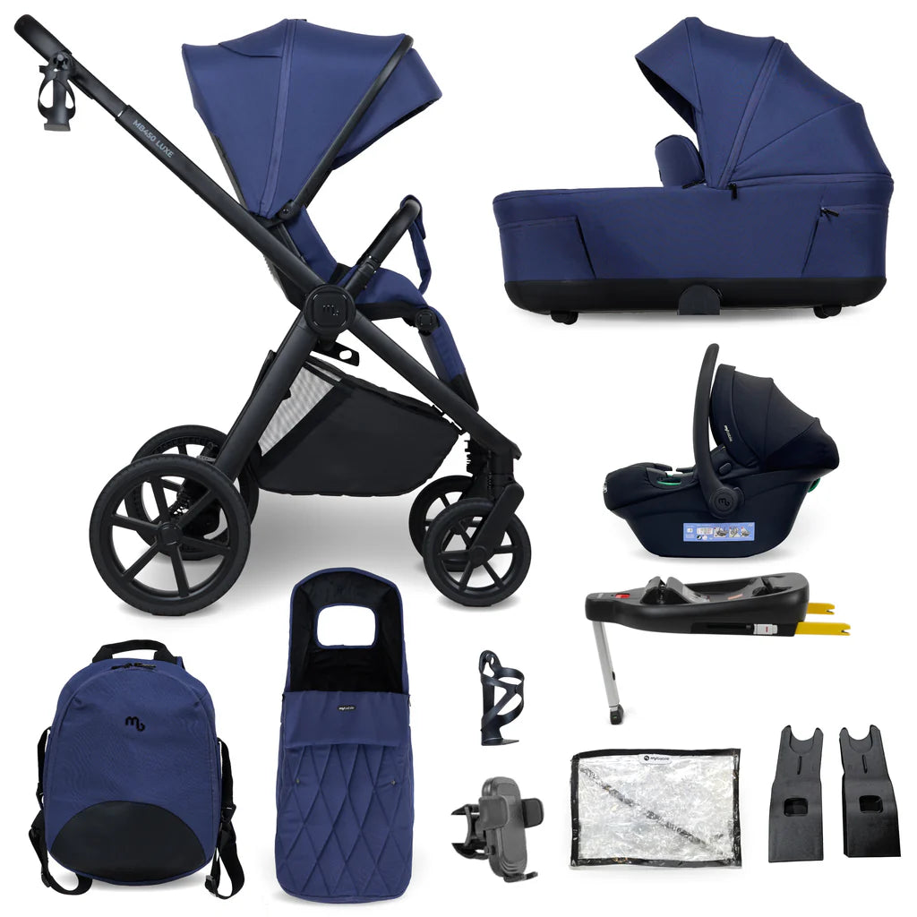 My Babiie MB450 Luxe Travel System - Indigo