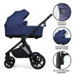My Babiie MB450 Luxe Travel System - Indigo