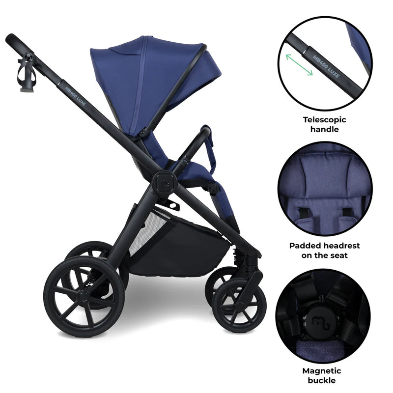 My Babiie MB450 Luxe Travel System - Indigo