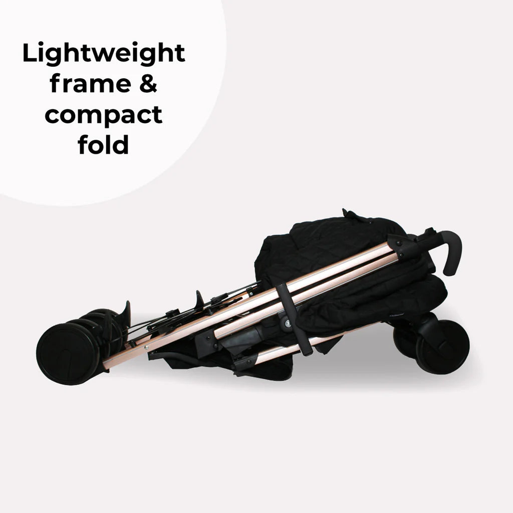My Babiie MB51 Plus Stroller - Quilted Black