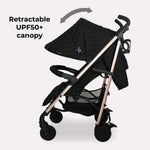 My Babiie MB51 Plus Stroller - Quilted Black