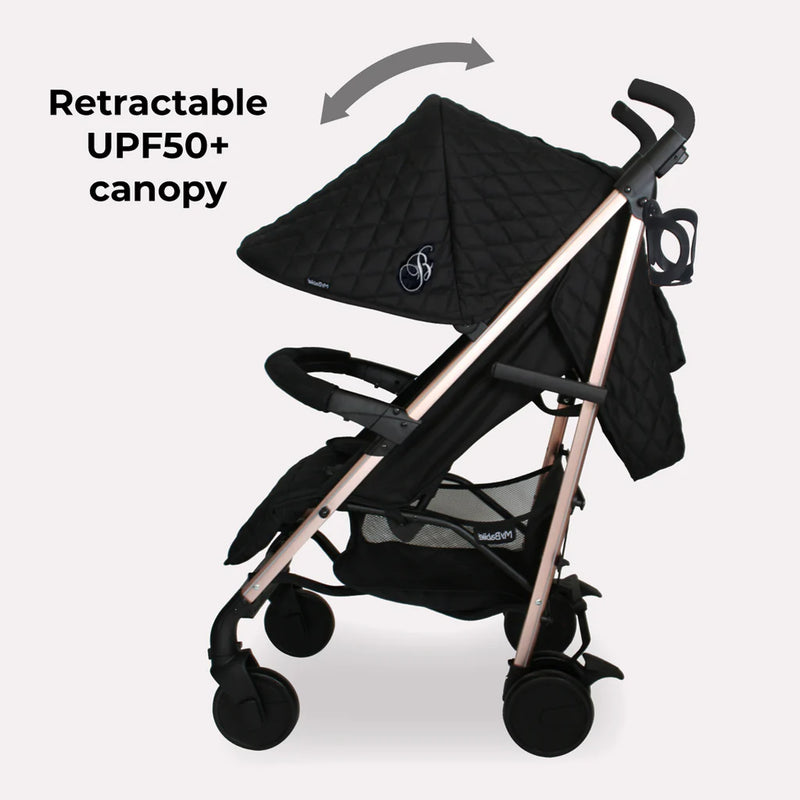 My Babiie MB51 Plus Stroller - Quilted Black