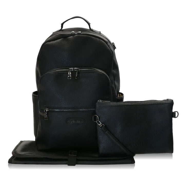 My Babiie Backpack Pro Changing Bag - Black/Gunmetal – Bambinosandbeyond