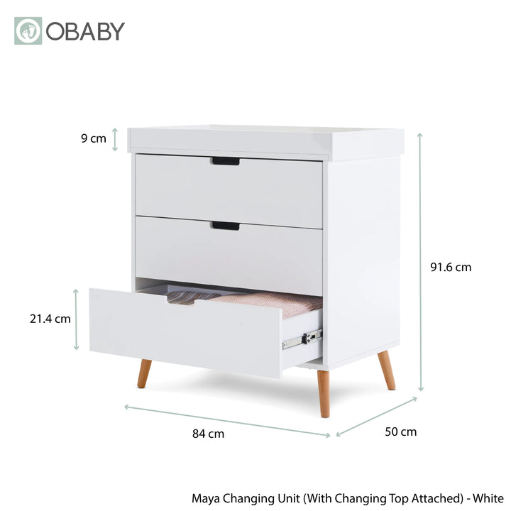 Obaby Maya 2 Piece Room Set - White/Natural