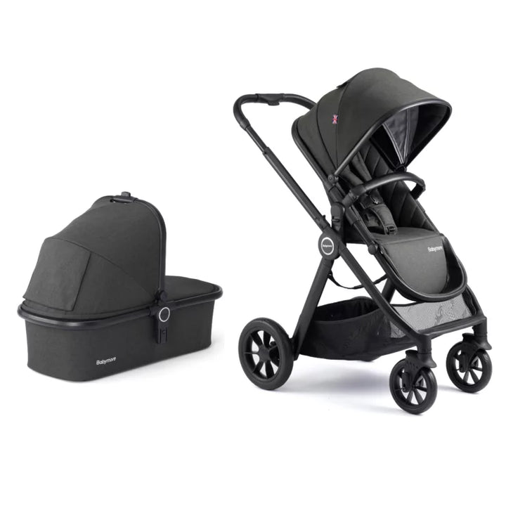 Babymore Memore V2 Travel System 13 Piece Pecan i-Size – Black