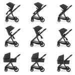 Babymore Memore V2 Travel System 13 Piece Pecan i-Size – Black