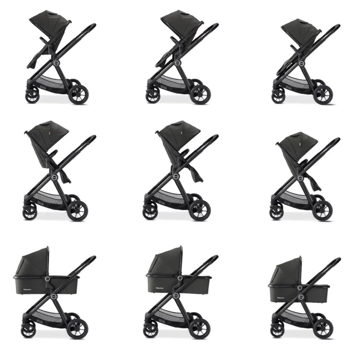 Babymore Memore V2 Travel System 13 Piece Pecan i-Size – Black