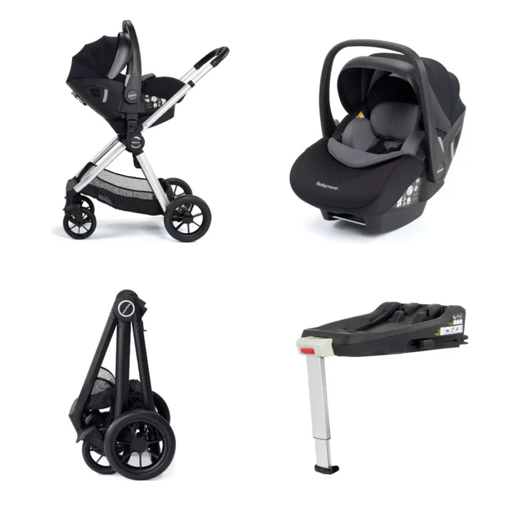 Babymore Memore V2 Travel System 13 Piece Pecan i-Size – Black