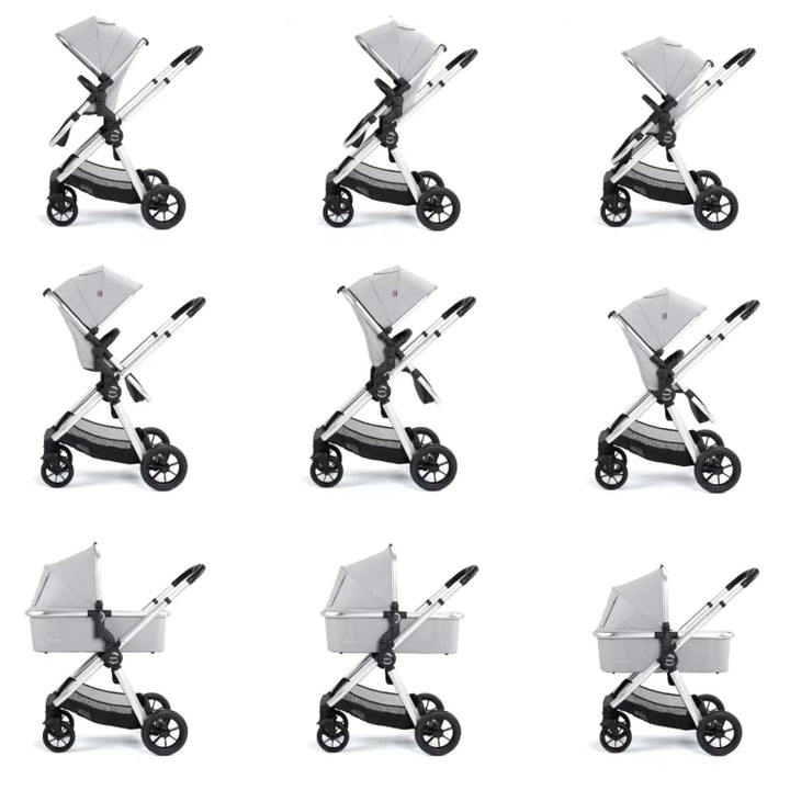 Babymore Memore V2 Travel System 13 Piece Pecan i-Size – Silver