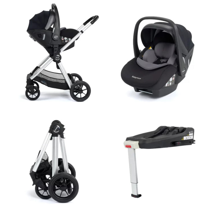 Babymore Memore V2 Travel System 13 Piece Pecan i-Size – Silver