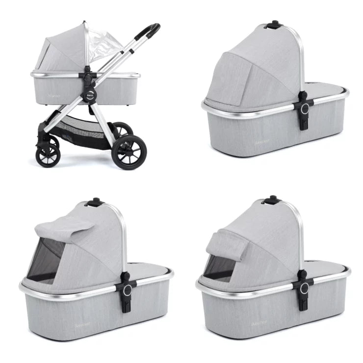 Babymore Memore V2 Travel System 13 Piece Pecan i-Size – Silver