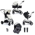 Babymore Mimi Travel System Coco i-Size Car Seat – Silver