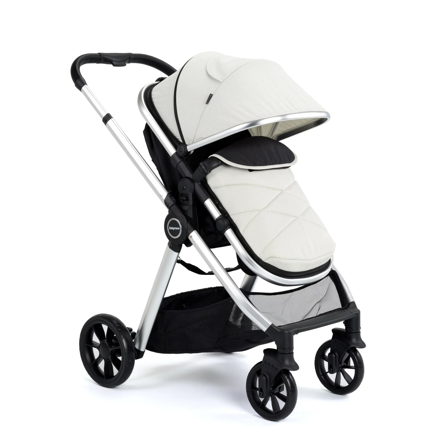 Babymore Mimi Travel System Coco i-Size Car Seat – Silver