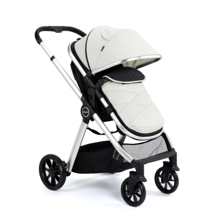 Babymore Mimi Travel System Pecan i-Size Car Seat – Silver